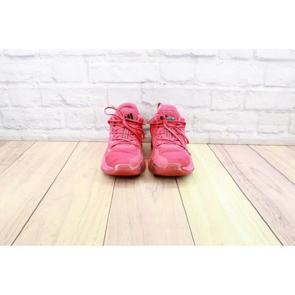 Adidas D.O.N Issue #2 Power Pink Mesh Lace Up Basketball Sneakers Shoes 5.5 - Picture 4 of 9